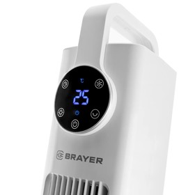 

Вентилятор BRAYER BR4957, колонный, 60 Вт, 3 режима, белый
