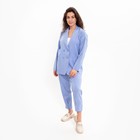Комплект женский повседневный (жакет и брюки), голубой, размер 42 - фото 17018704