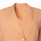 Комплект женский повседневный (жакет и брюки), цвет бежевый, размер 42 - Фото 11