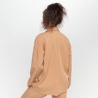 Комплект женский повседневный (жакет и брюки), цвет бежевый, размер 42 - Фото 6
