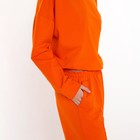 Комплект женский повседневный (свитшот и брюки), оранжевый, размер 44-46 - Фото 3