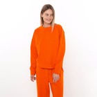 Комплект женский повседневный (свитшот и брюки), оранжевый, размер 44-46 - Фото 4