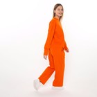 Комплект женский повседневный (свитшот и брюки), оранжевый, размер 44-46 - Фото 5