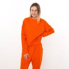 Комплект женский повседневный (свитшот и брюки), оранжевый, размер 44-46 - Фото 6