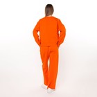 Комплект женский повседневный (свитшот и брюки), оранжевый, размер 44-46 - Фото 7