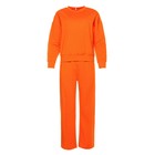 Комплект женский повседневный (свитшот и брюки), оранжевый, размер 44-46 - Фото 8