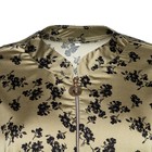 Костюм женский (туника и брюки), цвет хаки/черный, принт цветы, размер 52 - Фото 9