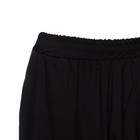 Костюм женский (туника и брюки), цвет хаки/черный, принт цветы, размер 52 - Фото 10