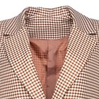 Пиджак женский, цвет коричневый, гусиная лапка, размер 54 - Фото 6