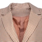 Пиджак женский, цвет коричневый, гусиная лапка, размер 56 - Фото 9