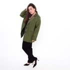 Пиджак женский, цвет зелёный, гусиная лапка, размер 52 - Фото 4