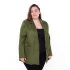 Пиджак женский, цвет зелёный, гусиная лапка, размер 52 - Фото 5