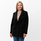 Пиджак женский, цвет черный, размер 50 - фото 9741151