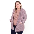 Пиджак женский, цвет розовый, гусиная лапка, размер 50 - фото 9741201