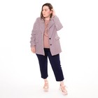 Пиджак женский, цвет розовый, гусиная лапка, размер 52 - Фото 3