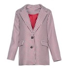 Пиджак женский, цвет розовый, гусиная лапка, размер 52 - Фото 9