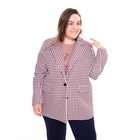 Пиджак женский, цвет розовый, гусиная лапка, размер 54 - Фото 2