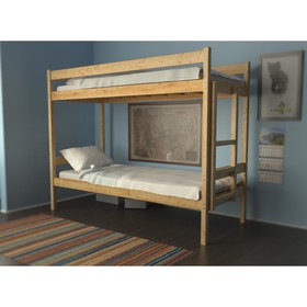 Двухъярусная кровать «Дюна», 80 x 190 см, массив сосны