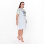 Платье домашнее женское, цвет голубой, размер 52 7860798