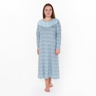 Ночная сорочка женская, цвет голубой, размер 56 - фото 2732413