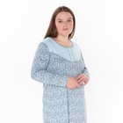 Ночная сорочка женская, цвет голубой, размер 56 - Фото 2