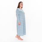 Ночная сорочка женская, цвет голубой, размер 58 7861569