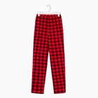 Костюм мужской домашний (футболка и брюки), цвет красный, размер 60 - фото 30309454