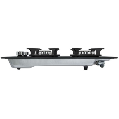 Варочная поверхность HOMSair HGG321BK, газовая, 2 конфорки, чёрная