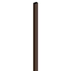 Столб, 6 см × 4 см × 200 см, с заглушкой, цвет шоколад, "Преграда" - фото 295620338