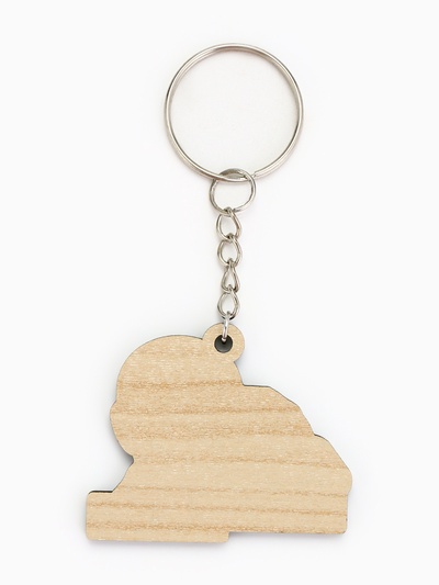 Брелок для ключей деревянный «У кого Путин, тот и прав» 4,5 х 3,5 см