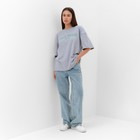 Футболка женская MIST Peace р. L-XL, серый - фото 804843728