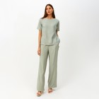 Костюм женский (футболка, брюки) MINAKU: Enjoy цвет оливковый, размер 42 - фото 2732602