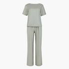 Костюм женский (футболка, брюки) MINAKU: Enjoy цвет оливковый, размер 44 7722427