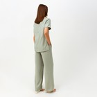 Костюм женский (футболка, брюки) MINAKU: Enjoy цвет оливковый, размер 50 - Фото 5