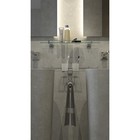 Полка Artwelle для ванной, с держателями, матовое стекло, цвет хром - Фото 4