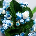 Декоративный букетик "Рукоделие" бело-голубой - Фото 3