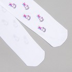 Колготки детские, цвет белый, рост 110-116 (5-6 лет) - фото 53694084