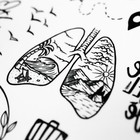 Татуировка на тело "Путешествия" 10х15 см  (артикул 7904372)  большой выбор товаров оптом и в розницу по низким ценам с доставкой