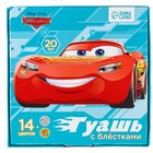 Гуашь 14 цветов + 2 цвета с блёстками по 20 мл Тачки 7576492 - фото 14464696