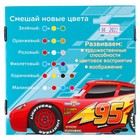 Гуашь 14 цветов + 2 цвета с блёстками по 20 мл Тачки 7576492 - фото 14464697