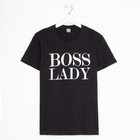 Футболка женская с принтом Ladi Boss, чёрная, размер 50 7905265 - фото 16848060