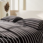 Постельное бельё Этель 1.5сп Black stripes 143х215 см,150х214 см, 70х70 см-2 шт, 100% хлопок,поплин 6632184 - фото 317799397