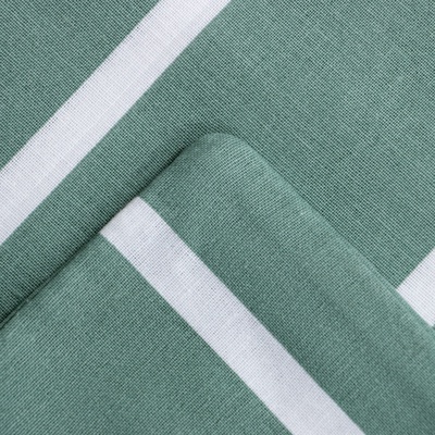 Постельное бельё евро «Этель» Mint stripes, поплин