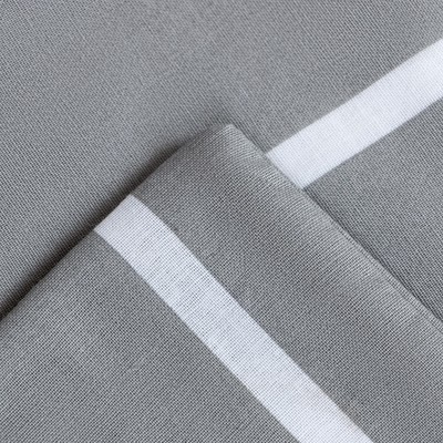 Постельное бельё 1.5-спальное «Этель» Gray stripes, поплин, серое