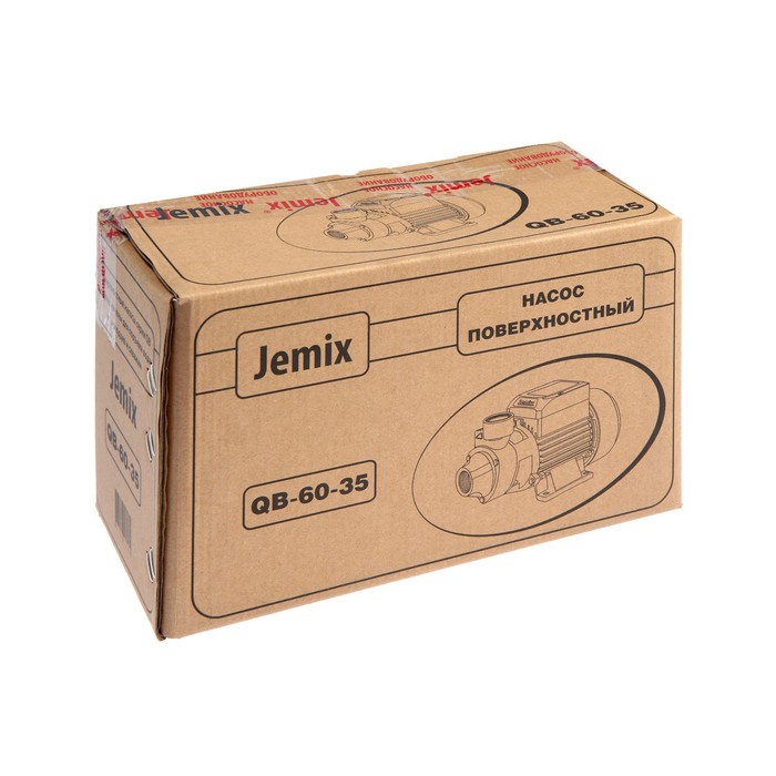 Насос поверхностный JEMIX QB-60-35, 250 Вт, напор 21 м, 25 л/мин, антиблокировка - фото 1908907045