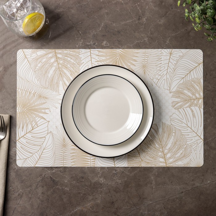 Салфетка сервировочная на стол «Голден», 26×41 см - Фото 1