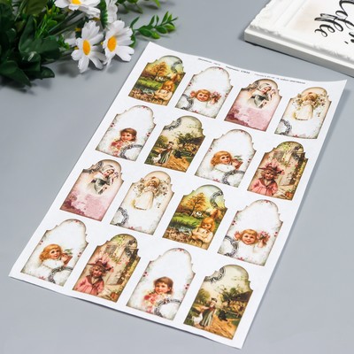 Декупажная карта "Дети" формат А4, плотность  45г/м2