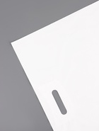 Пакет полиэтиленовый с вырубной ручкой, белый 50-60 См, 70 мкм (50 шт) - фото 809334678