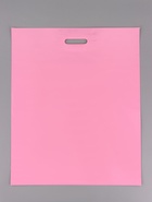 Пакет полиэтиленовый с вырубной ручкой, Розовый 50×60 См, 70 мкм - Фото 4
