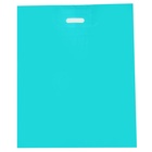 Пакет полиэтиленовый с вырубной ручкой, Бирюзовый 50×60 См, 70 мкм - Фото 2